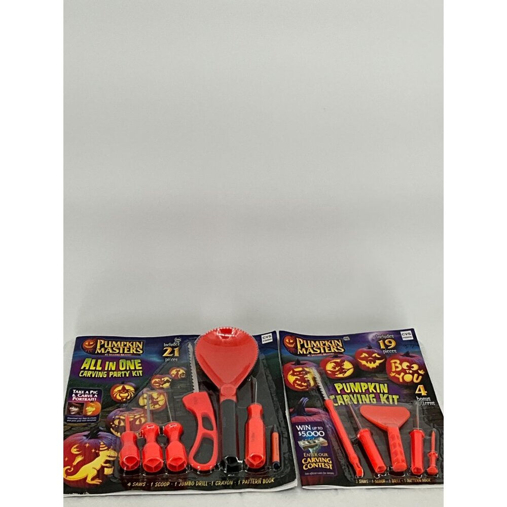 Pumpkin Masters All In One‎ & Pumpkin Carving Kit Set of 2 Kits